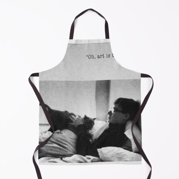 Item preview, Art is too hard | Andy Warhol & his cat in bed designed and sold by Pulpman.