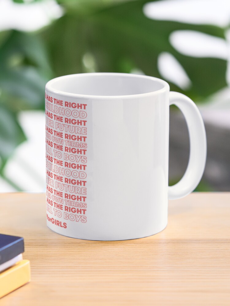 Thumbnail 1 of 6, Coffee Mug, Every Girl Has The Right (Grapefruit) designed and sold by VOWforGirls.