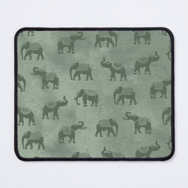 Item preview, Light Sage Green Indian Elephants designed and sold by Carolina Diaz.
