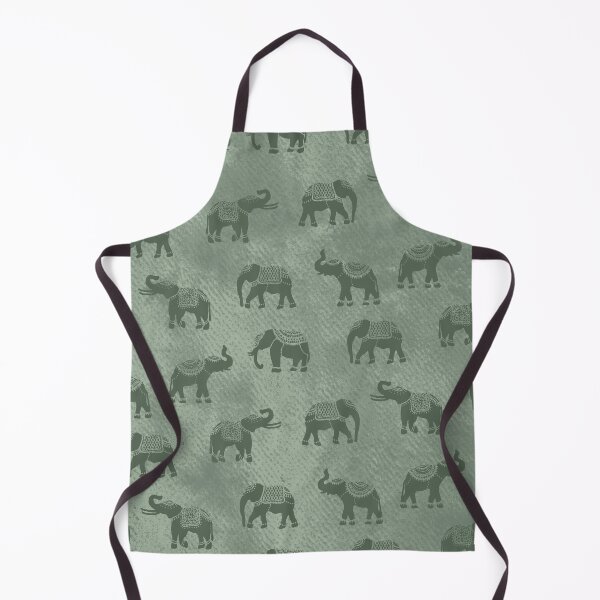 Item preview, Light Sage Green Indian Elephants designed and sold by Carolina Diaz.