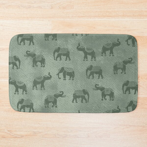 Item preview, Light Sage Green Indian Elephants designed and sold by Carolina Diaz.