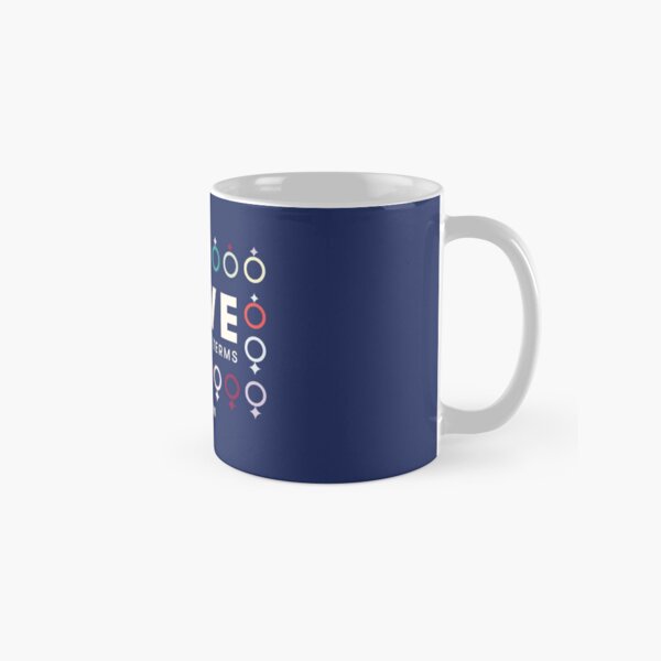 Love On Her Own Terms (Multicolor w/ Blue) Classic Mug