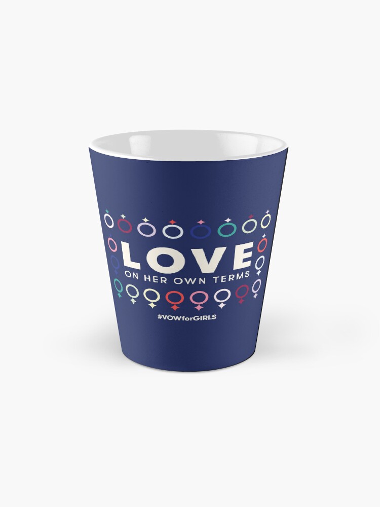 Thumbnail 2 of 4, Coffee Mug, Love On Her Own Terms (Multicolor w/ Blue) designed and sold by VOWforGirls.