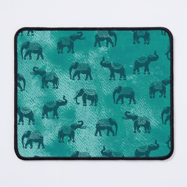Item preview, Light Teal Indian Elephants designed and sold by Carolina Diaz.