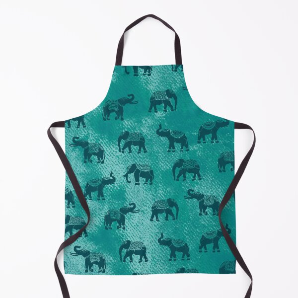 Item preview, Light Teal Indian Elephants designed and sold by Carolina Diaz.