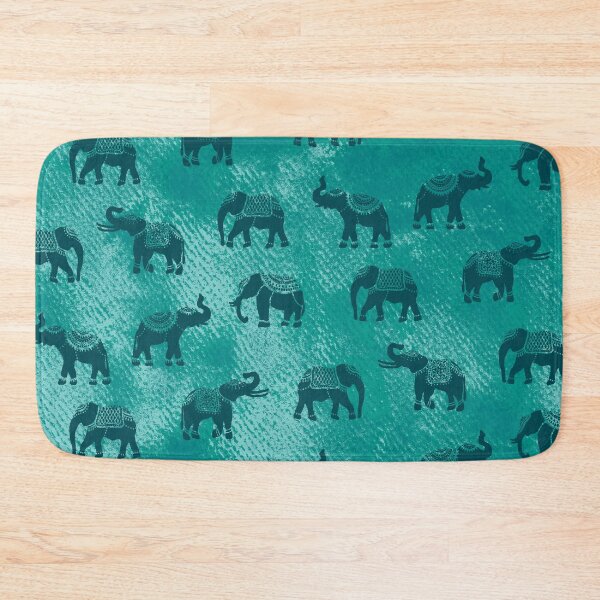 Item preview, Light Teal Indian Elephants designed and sold by Carolina Diaz.