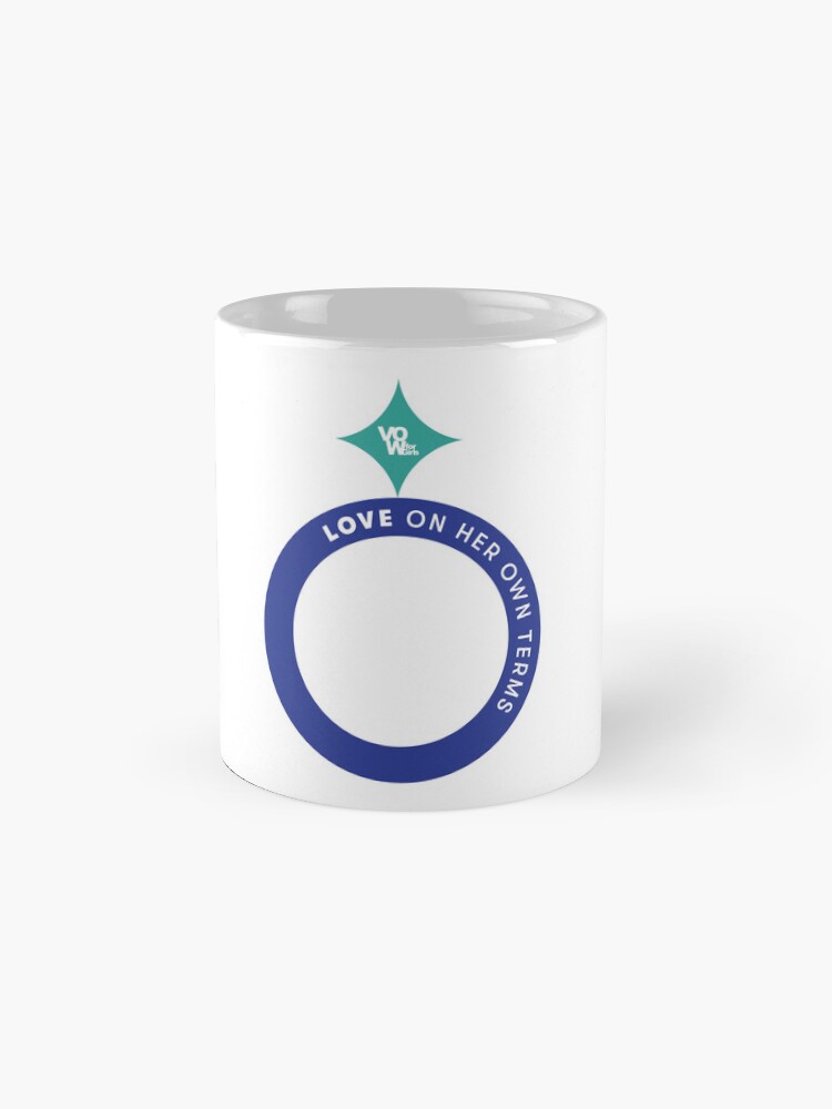 Thumbnail 4 of 6, Coffee Mug, I See A World Where No Child Is Ever A Bride (Teal Ring) designed and sold by VOWforGirls.