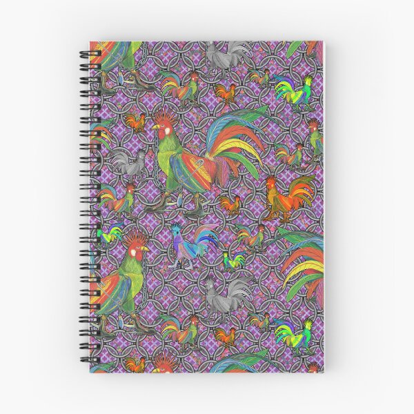 Aperçu de l'œuvre Punky Rooster Rings & Pruple-2 (PURv1.18,BBv1.21.DR) créée et vendue par AJLeibengeist.