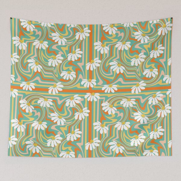 Item preview, Cute Retro Hippie Floral Design designed and sold by rebekahandco.