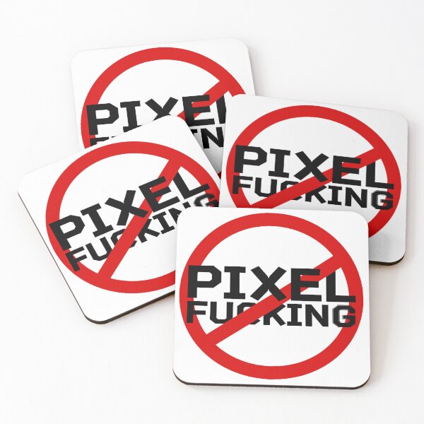 Item preview, No Pixel Fu&%ing (black text) designed and sold by IndieEffects.