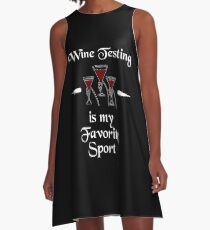 Vestido acampanado Wine Testing Is My Superpower Shirt