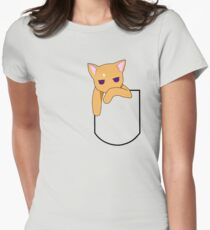 Fruits Basket - Kyo the Pocket Cat Women's Fitted T-Shirt