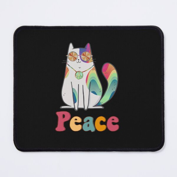 Item preview, Hippie Peace Kitty designed and sold by HappyLifeCreate.