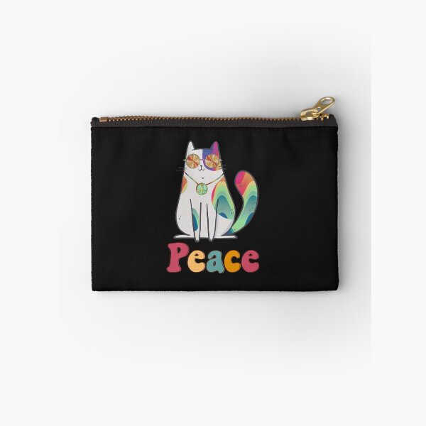 Item preview, Hippie Peace Kitty  designed and sold by HappyLifeCreate.