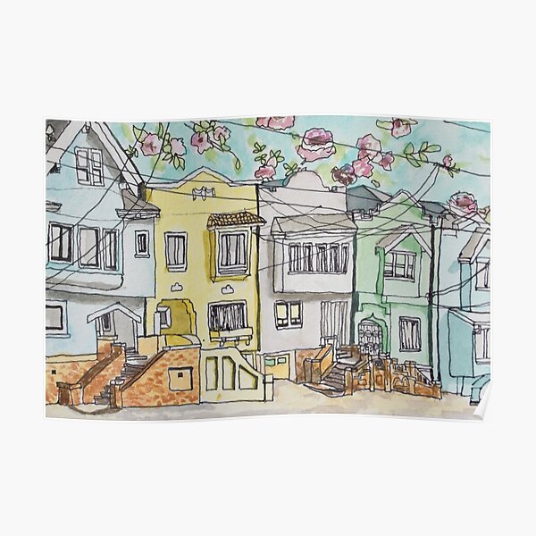 San Francisco Houses #3 Poster