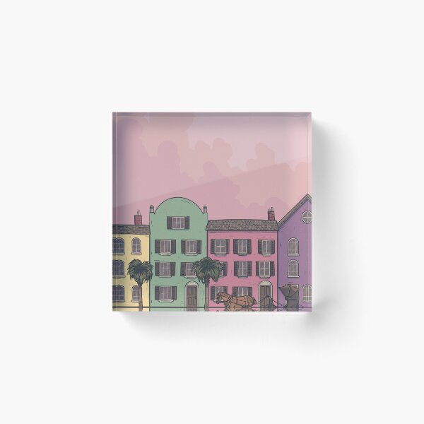 Item preview, Rainbow Row | Digital Illustration designed and sold by Jackie Van Ryn.