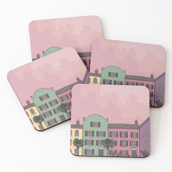 Item preview, Rainbow Row | Digital Illustration designed and sold by Jackie Van Ryn.