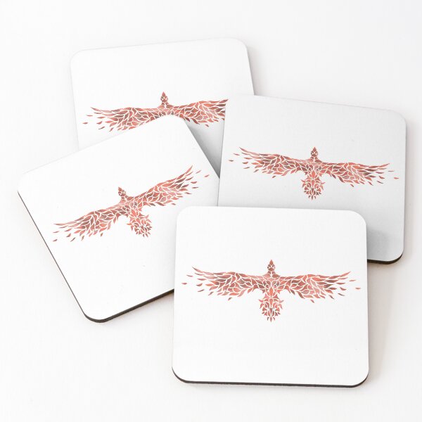 Artikelvorschau, großer Vogel Mosaik Muster rot entworfen und verkauft von octo-PS.