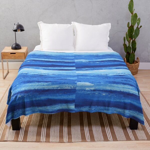 Item preview, Blue Peaceful Sky and Sea Abstract Contemporary Art Decor designed and sold by Irina Sztukowski.