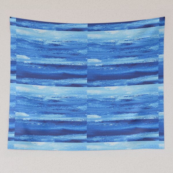 Item preview, Blue Peaceful Sky and Sea Abstract Contemporary Art Decor designed and sold by Irina Sztukowski.