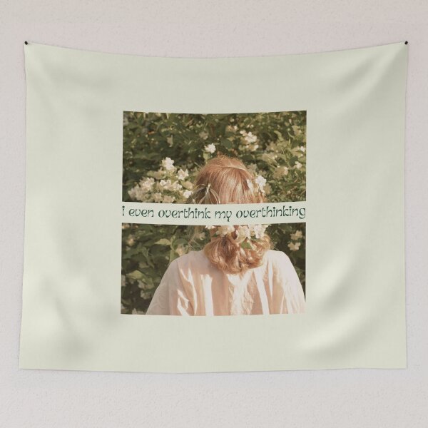 Item preview, I even overthink my overthinking. Aesthetic Dark academia Tote bags. designed and sold by estheticianart.
