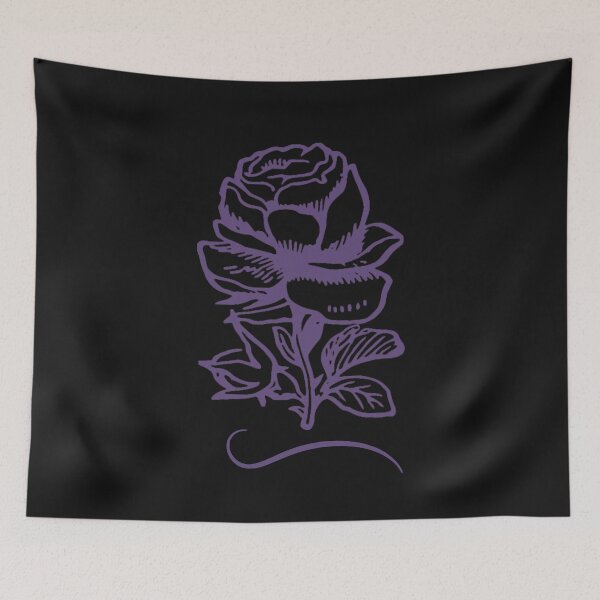 Item preview, Pretty Purple Line Rose designed and sold by HappyLifeCreate.