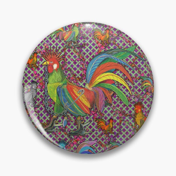 Artikelvorschau, Punky Rooster Rings & Purple-Green (PURv1.18,GBv1.18) entworfen und verkauft von AJLeibengeist.