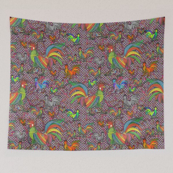 Artikelvorschau, Punky Rooster Rings & Purple-Green (PURv1.18,GBv1.18) entworfen und verkauft von AJLeibengeist.