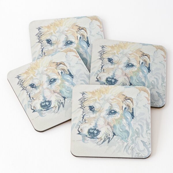 Item preview, Scruffy Terrier Dog. Original watercolour painting of a charming, faithful mongrel dog.  designed and sold by Cefercom.