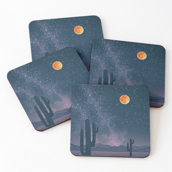Item preview, Desert Moon | Digital Illustration designed and sold by Jackie Van Ryn.