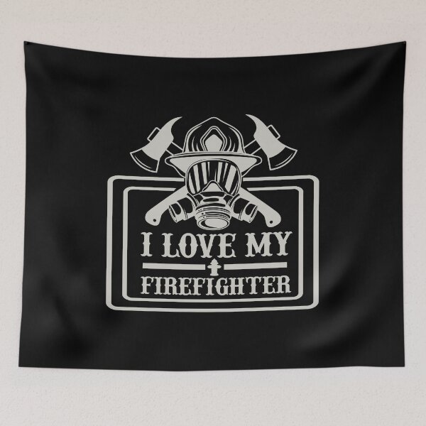 Item preview, I Love My Firefighter designed and sold by ThisIsMugLife.