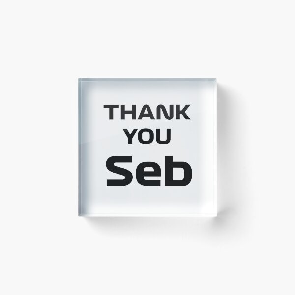 Item preview, Thank You Seb designed and sold by BubbleManShop.
