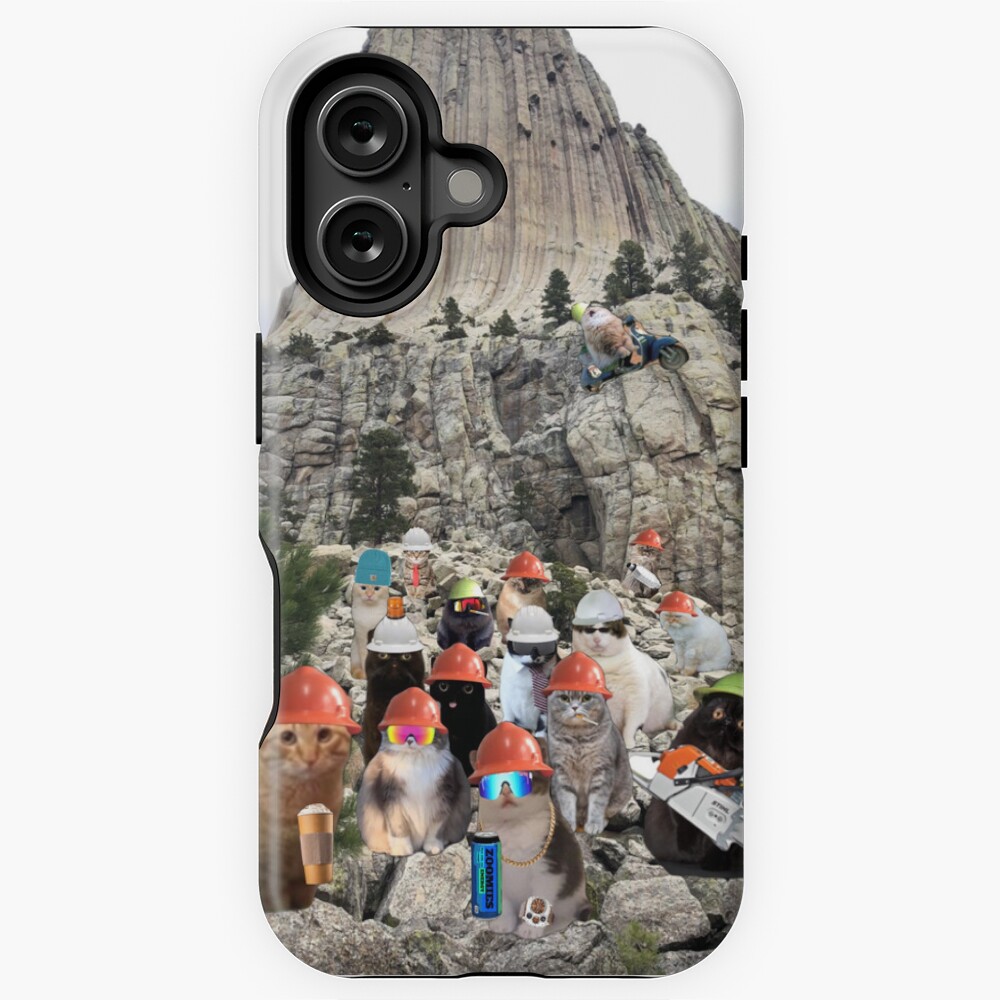 Item preview, iPhone Tough Case designed and sold by Catwithhardhat.