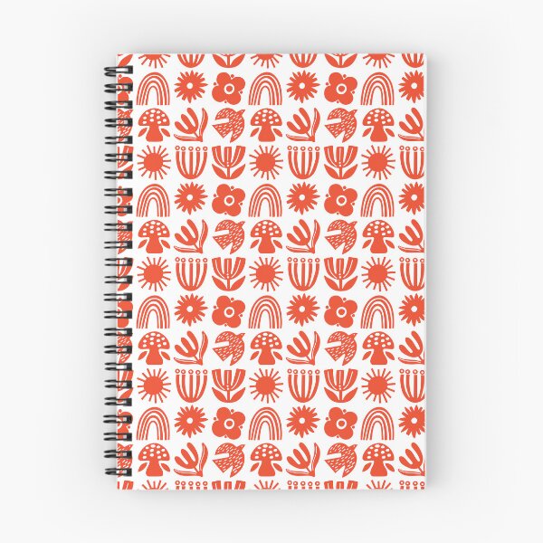 Item preview, Scandinavian Garden Friends Pattern in Poppy designed and sold by cindytomczyklee.
