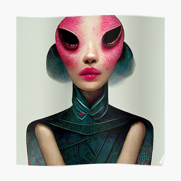 Alien Magazine Fresh Face Poster For Sale By Intergalacticai Redbubble