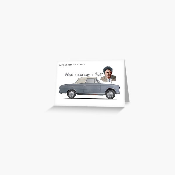 Columbo Peugeot Greeting Card
