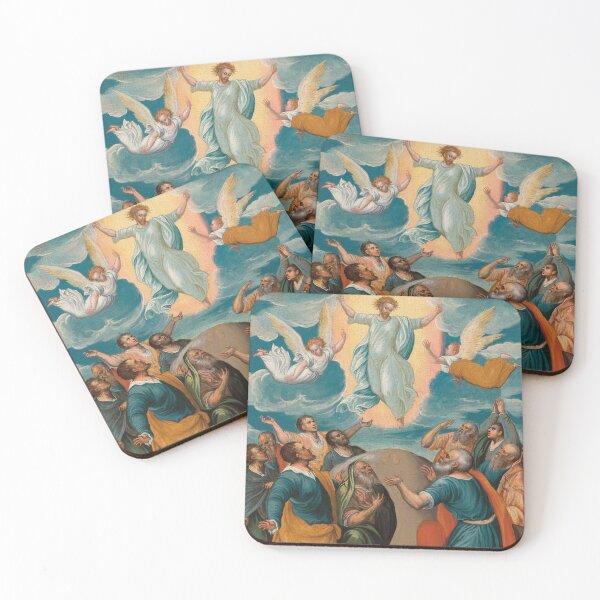 Item preview, The Ascension | Mikhail Damaskinos | 1570 Renaissance Gospel Biblical Art designed and sold by CJET.