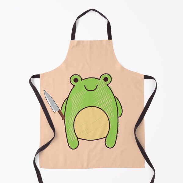 Item preview, Cute Cartoon Kawaii Frog holding knife | adorable knife animals | Japanese Kawaii aesthetic | Kawaii knife Frog | Froggy knife | Chibi kawaii frog and mushrooms designed and sold by Saffire6.