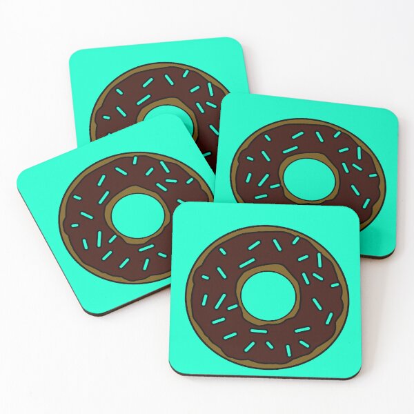Item preview, Chocolate Donut with Mint Sprinkles designed and sold by UsumStudy.