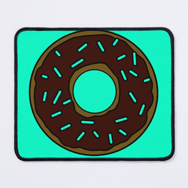 Item preview, Chocolate Donut with Mint Sprinkles designed and sold by UsumStudy.