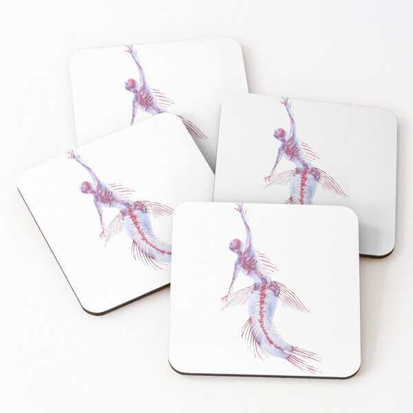 Item preview, Skeleton mermaid designed and sold by evagudmunds.