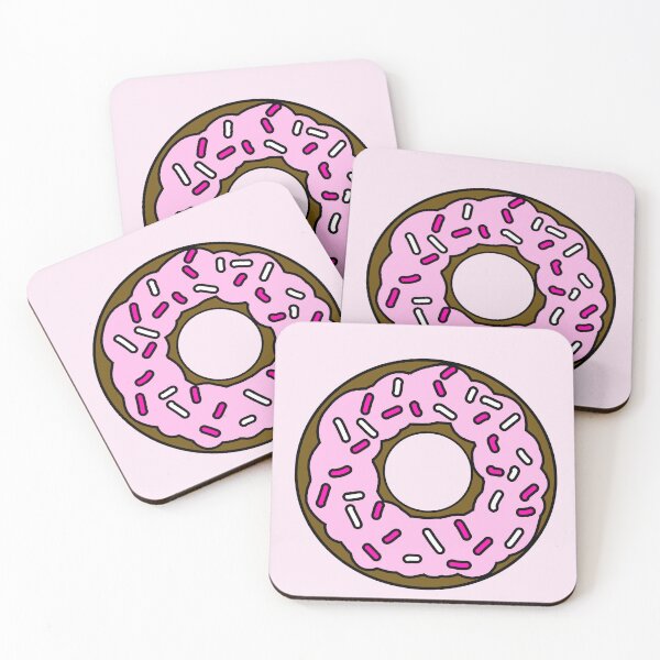 Item preview, Strawbarry Donut with Pink and White Sprinkles designed and sold by UsumStudy.