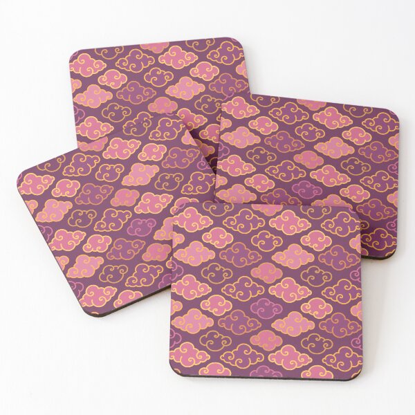 Item preview, Traditional Oriental Clouds - Chinese and Japanese Clouds Pattern in Purple designed and sold by Ayoub14.