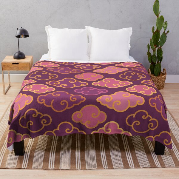 Item preview, Traditional Oriental Clouds - Chinese and Japanese Clouds Pattern in Purple designed and sold by Ayoub14.