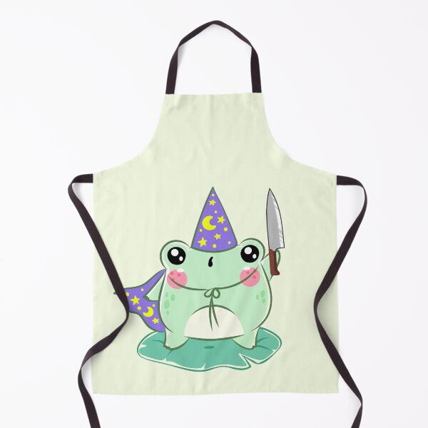 Item preview, Cute Cartoon Kawaii Frog holding knife | adorable knife animals | Japanese Kawaii aesthetic | Kawaii knife Frog | Froggy knife | Chibi kawaii frog and mushrooms designed and sold by Saffire6.