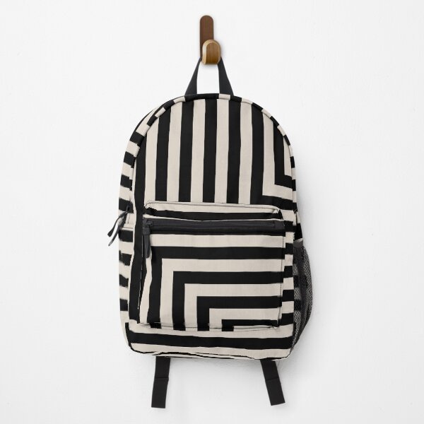Item preview, Op Art Square Composition Black and Linen White designed and sold by tonymagnerart.