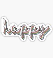 Happy rainbow pastel Sticker