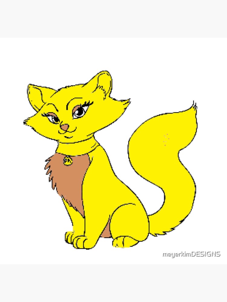 "YELLOW ANIME CAT" Poster for Sale by meyerkimDESIGNS | Redbubble