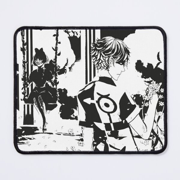 Item preview, Boy and girl on a swing on the water horror anime designed and sold by NakuriNiwa.