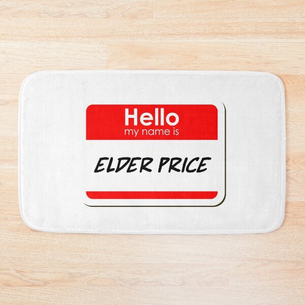 Item preview, Hello my name is Elder Price - funny name tag designed and sold by ThreadlyAndCo.